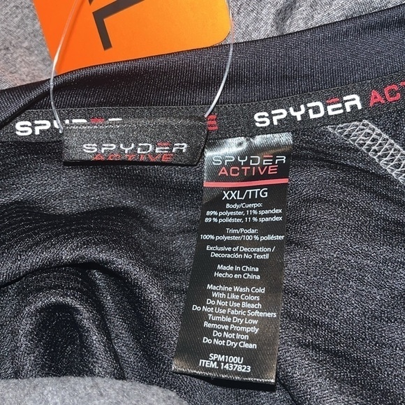 NWT Spyder Men’s Active Long Sleeve Shirt Charcoal Heather Black Size XXL
NWT - Picture 5 of 6